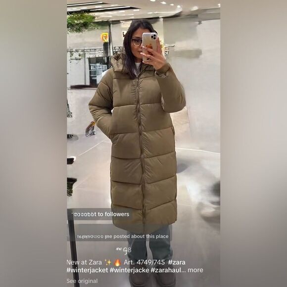 ZARA WATER AND WIND PROTECTION LONG ANORAK - Picture 7 of 13